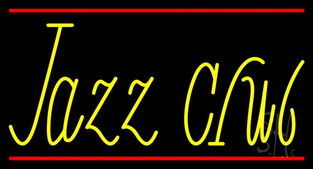 Jazz Club In Yellow Neon Sign