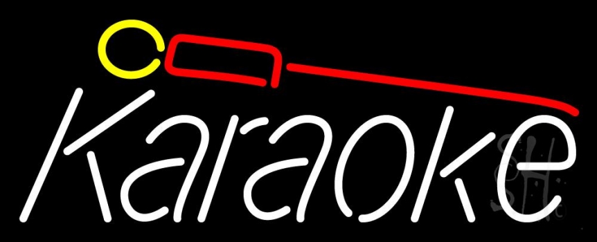 Karaoke And Microphone 1 Neon Sign