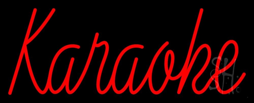 Karaoke Cursive Neon Sign