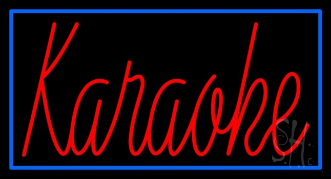 Karaoke Cursive Neon Sign