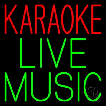 Karaoke Live Muisc 2 Neon Sign