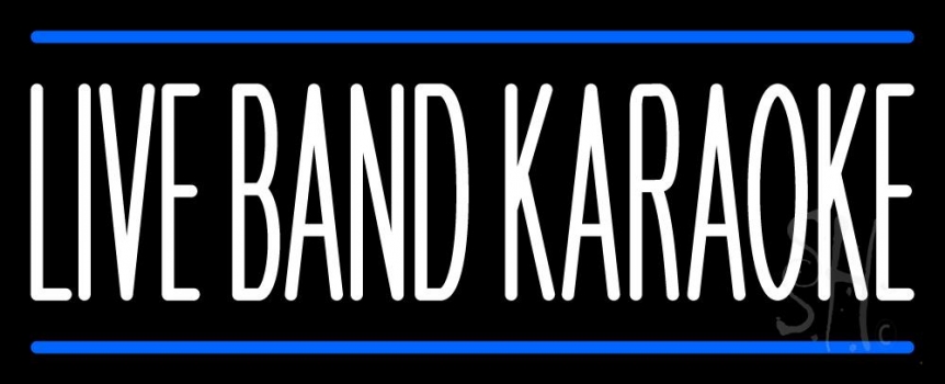 Live Band Karaoke Neon Sign