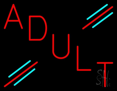 Red Adult Neon Sign