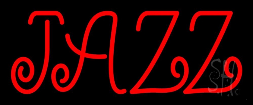 Red Block Jazz Neon Sign