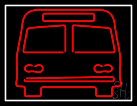 Red Bus Neon Sign