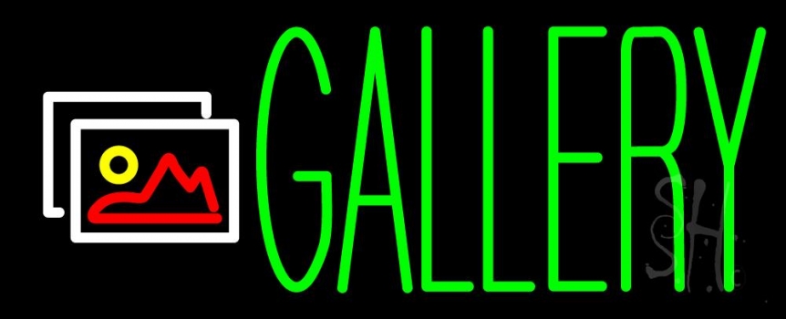 Red Gallery With Logo 1 Neon Sign