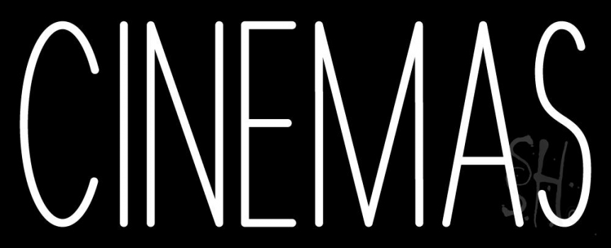 White Cinemas Neon Sign
