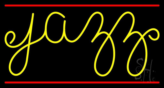 Yellow Jazz Cursive Neon Sign