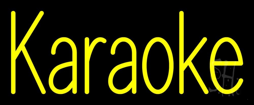 Yellow Karaoke 1 Neon Sign