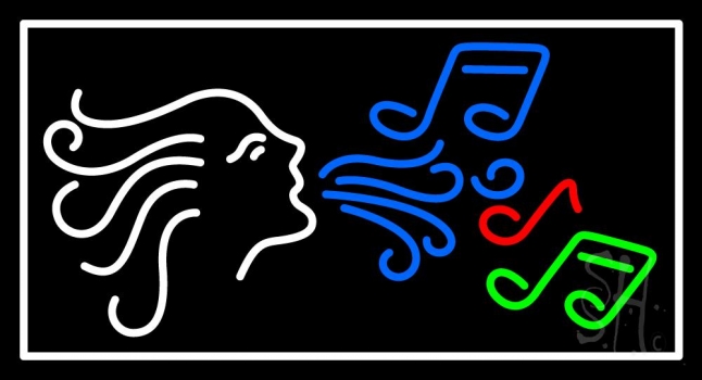 Angel Notes Music 1 Neon Sign