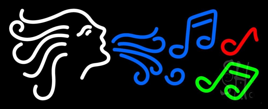 Angel Notes Music Neon Sign