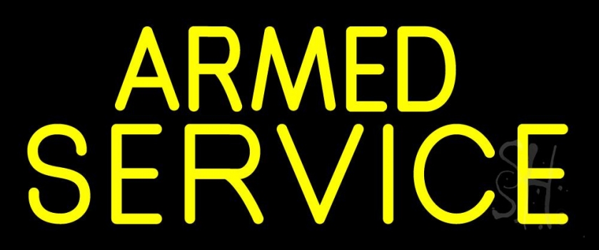 Armed Service Neon Sign