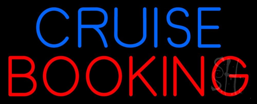 Blue Cruise Red Booking Neon Sign