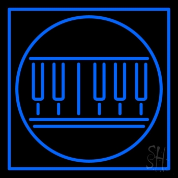 Blue Piano Neon Sign