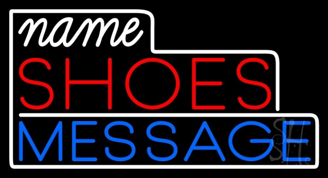 Custom Block Shoes Neon Sign