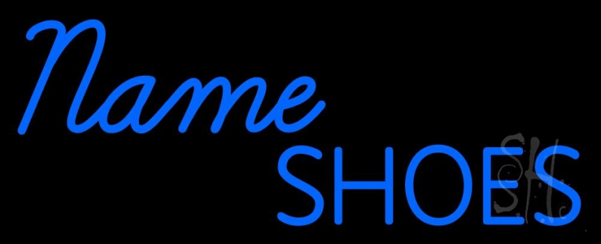 Custom Blue Shoes Neon Sign