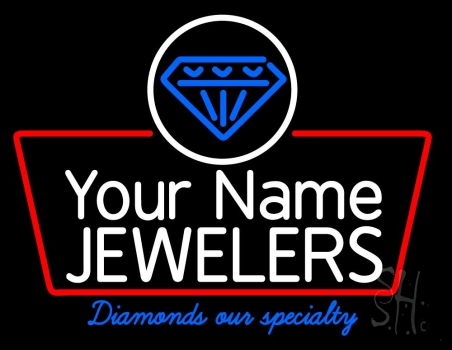 Custom Diamond Logo Jewelers Neon Sign