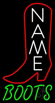 Custom Green Boots Neon Sign