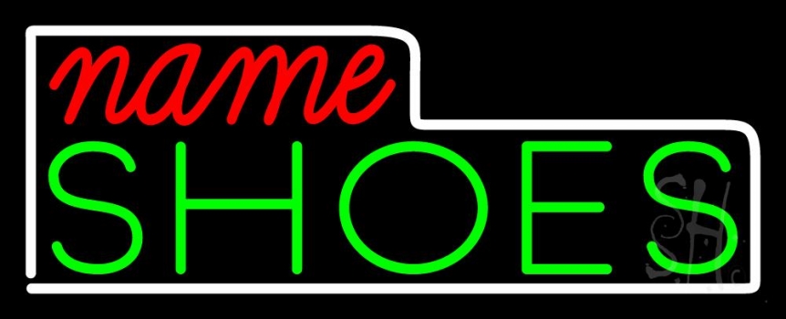 Custom Green Shoes Block Neon Sign