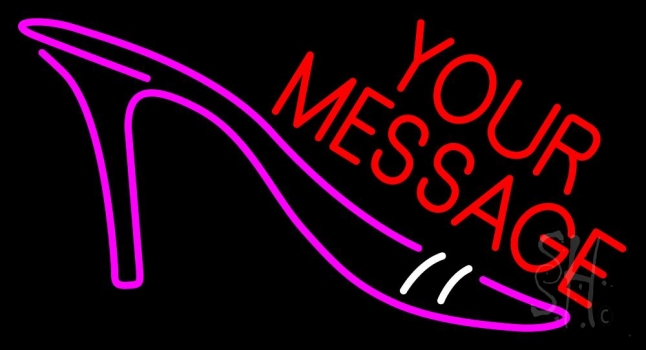 Custom Pink High Heels Neon Sign