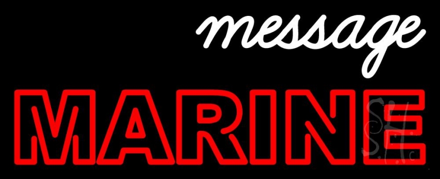 Custom Red Marine Neon Sign