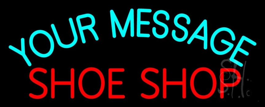 Custom Red Shoe Shop Block Neon Sign