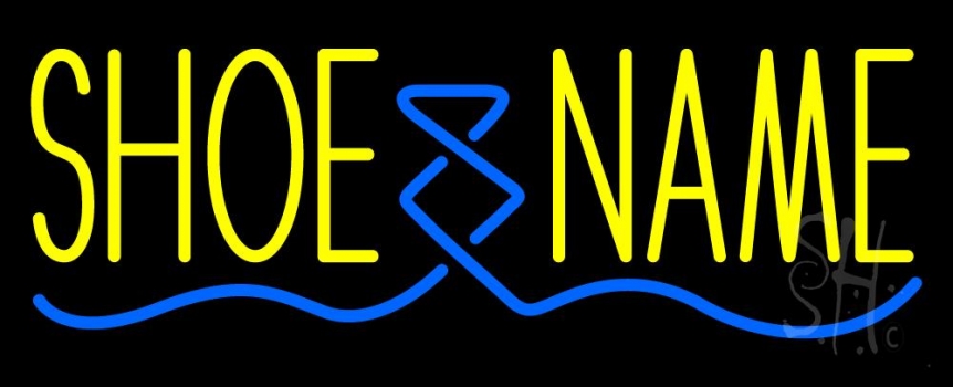 Custom Yellow Shoe Neon Sign