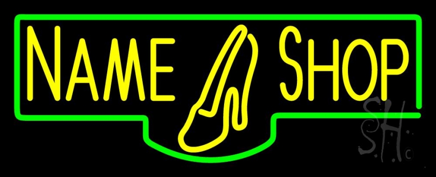Custom Yellow Shoe Shop Neon Sign