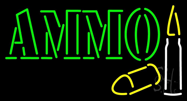 Green Ammo Neon Sign