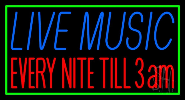 Live Music 1 Neon Sign