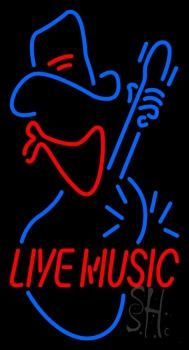 Live Music Block 2 Neon Sign