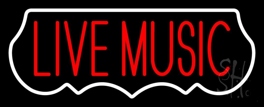 Live Music Red 1 Neon Sign