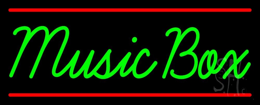 Music Box 1 Neon Sign