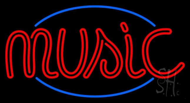 Music Double Stroke Neon Sign