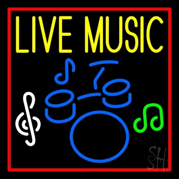 Music Live 1 Neon Sign