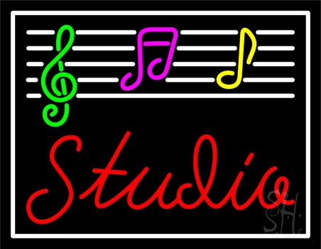 Music Studio 2 Neon Sign