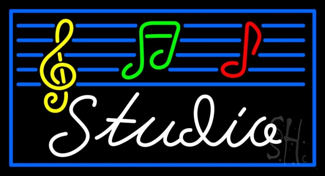 Music Studio Neon Sign