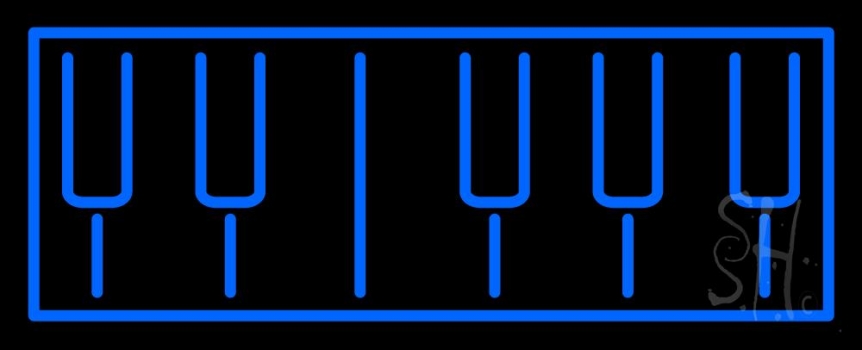 Piano Keyboard 1 Neon Sign