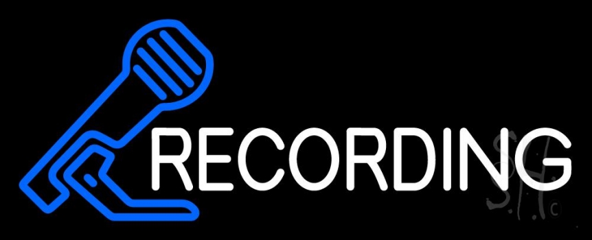 Recording 2 Neon Sign