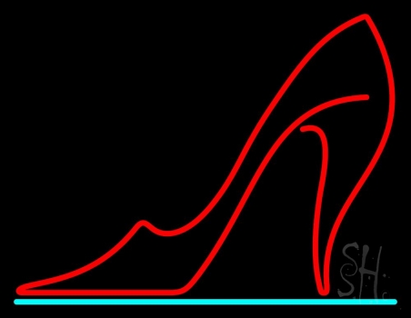 Red High Heel Neon Sign