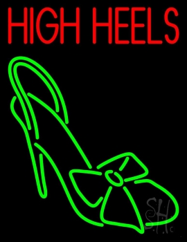 Red High Heel Sandal Neon Sign