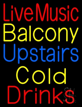 Red Live Music 1 Neon Sign