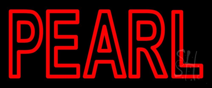 Red Pearl Block Neon Sign