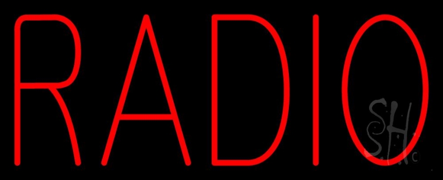 Red Radio Music Neon Sign