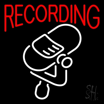 Red Recording Block 2 Neon Sign