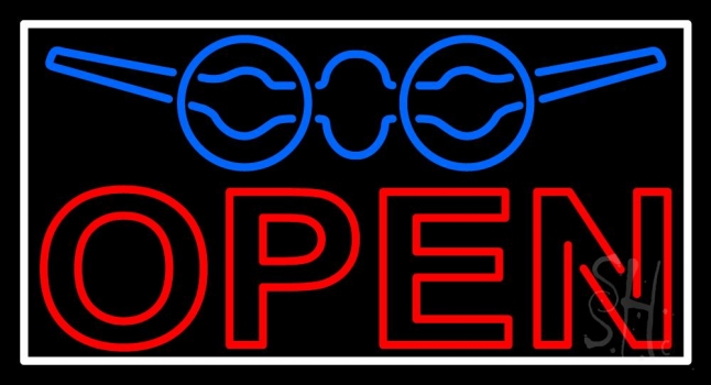 Travel Aeroplane Red Open Neon Sign