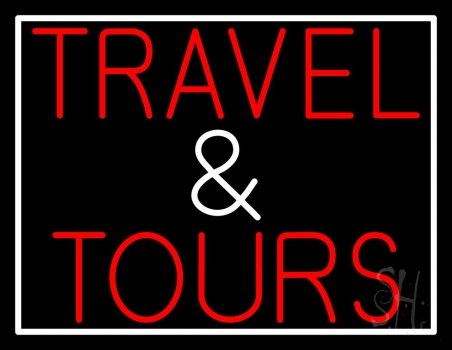 Travel And Tours Neon Sign