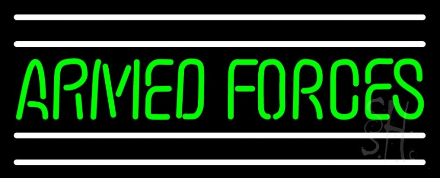 Armed Forces Neon Sign