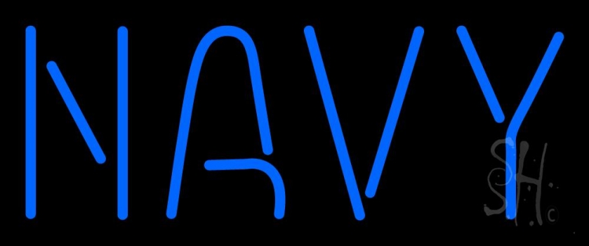 Blue Navy Neon Sign