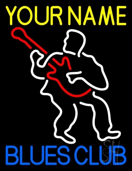 Custom Blue Blues Club Neon Sign